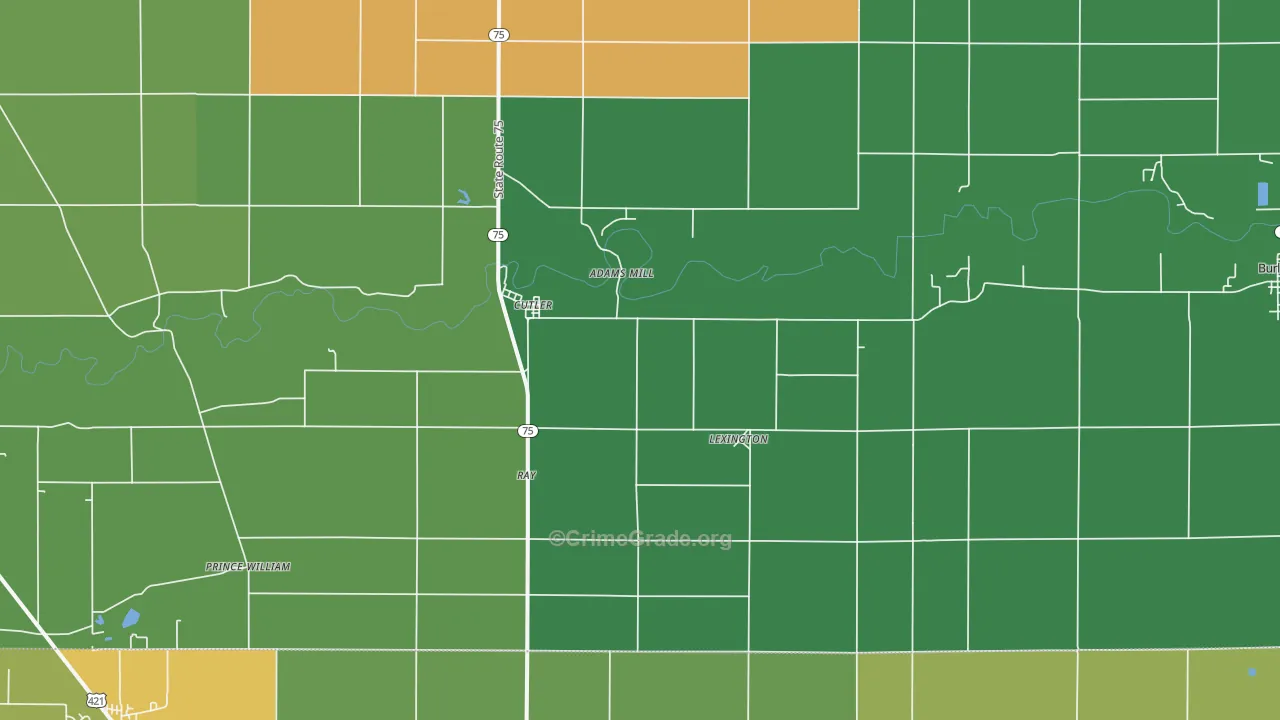 46920, IN Map of Theft Rates