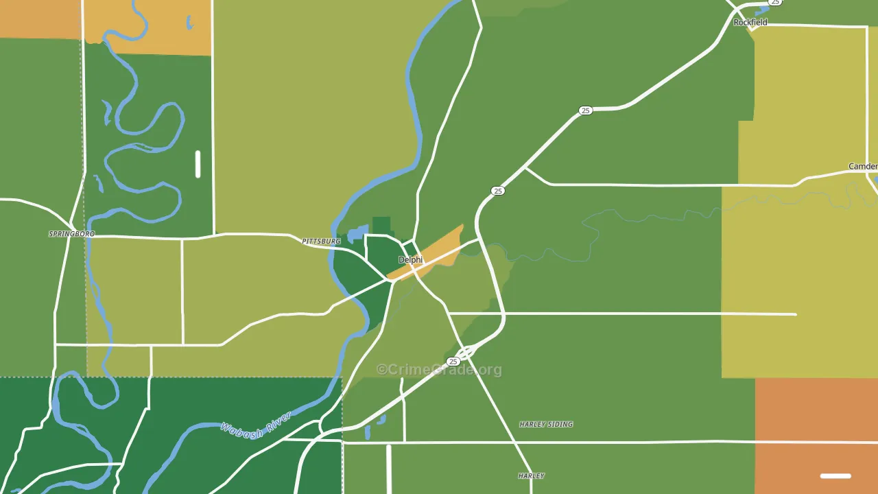 46923, IN Map of Theft Rates