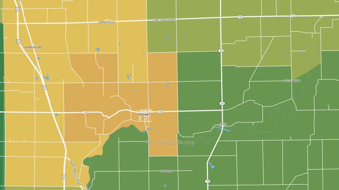 46926, IN Map of Theft Rates