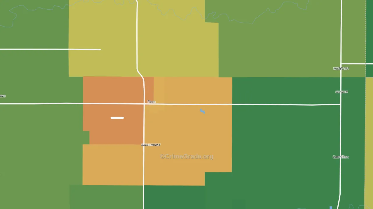 46929, IN Map of Theft Rates