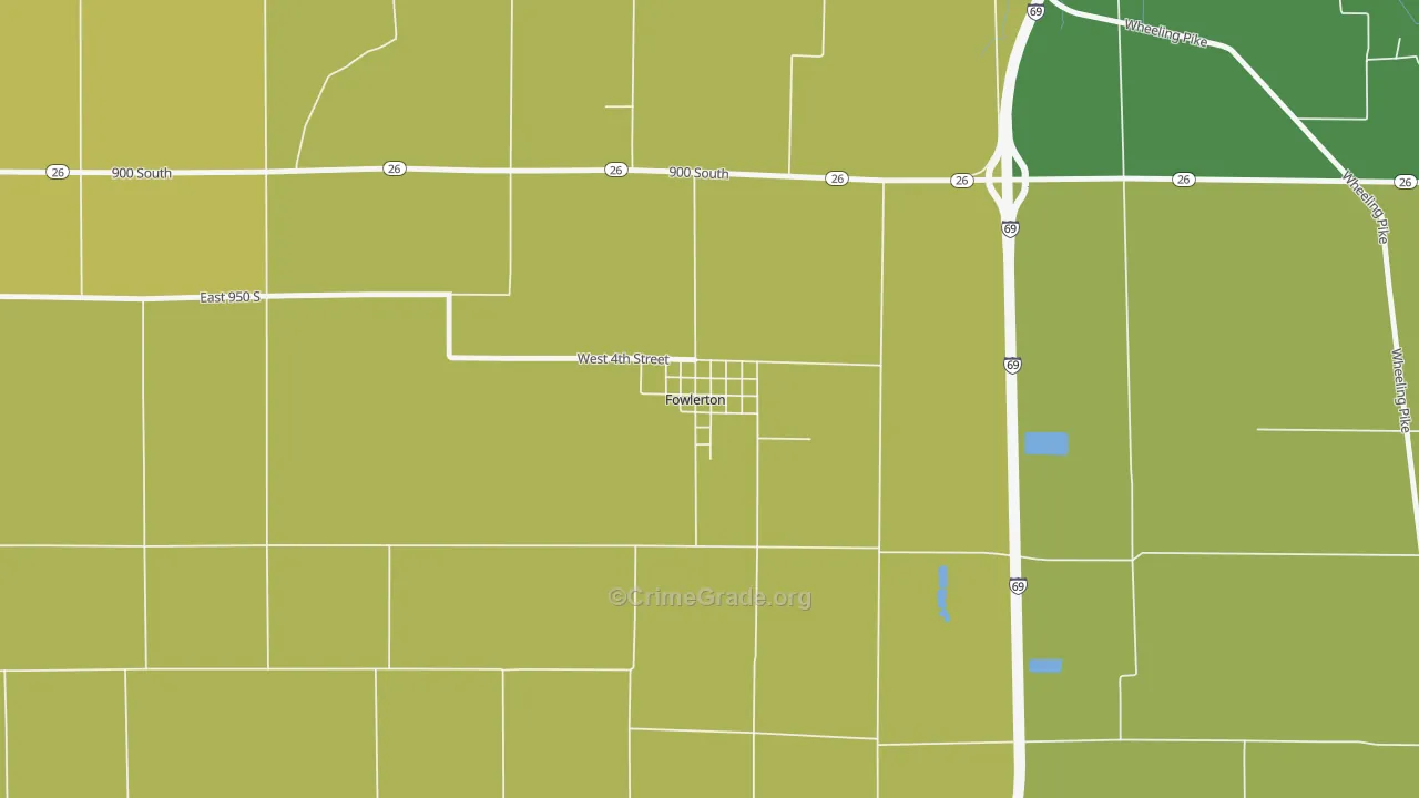 46930, IN Map of Theft Rates