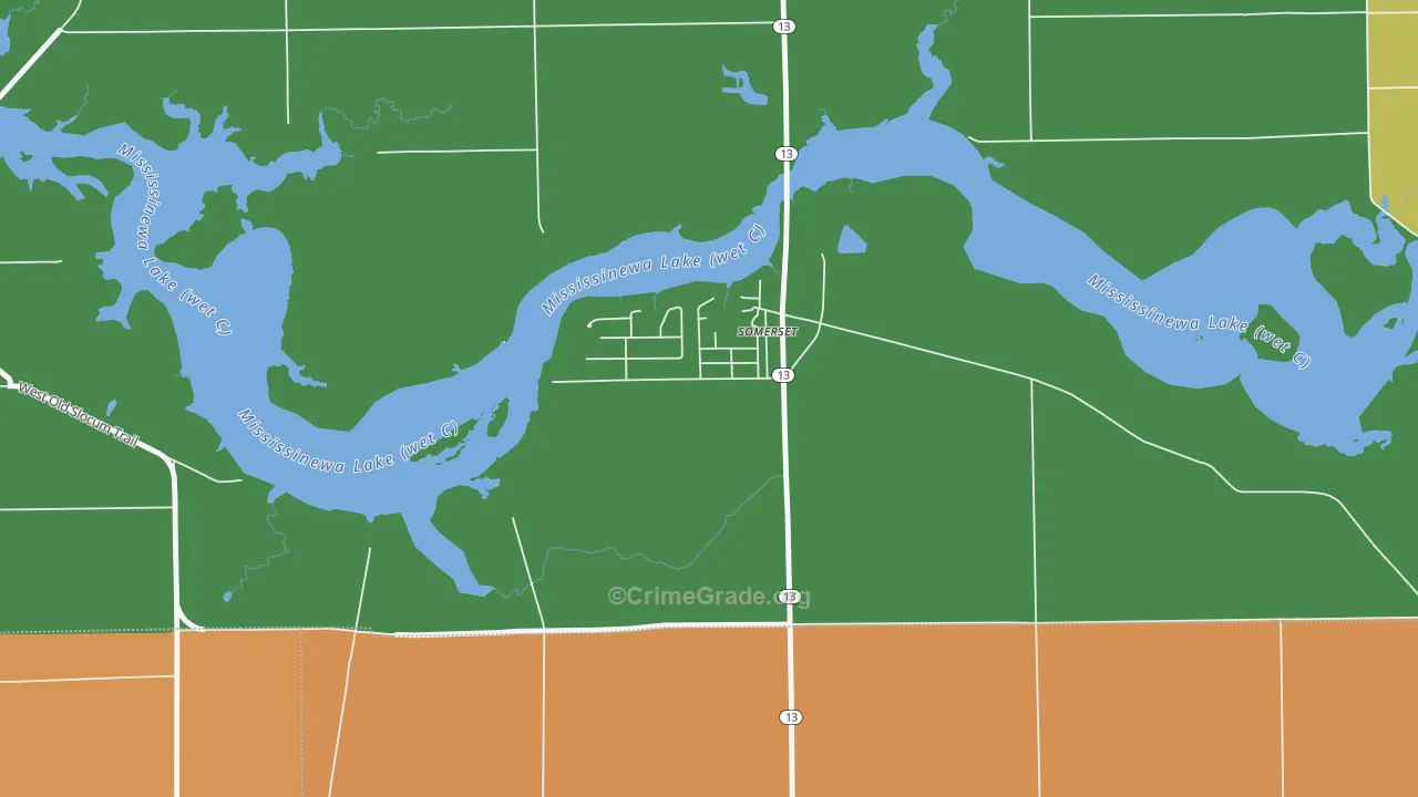 46984, IN Map of Theft Rates