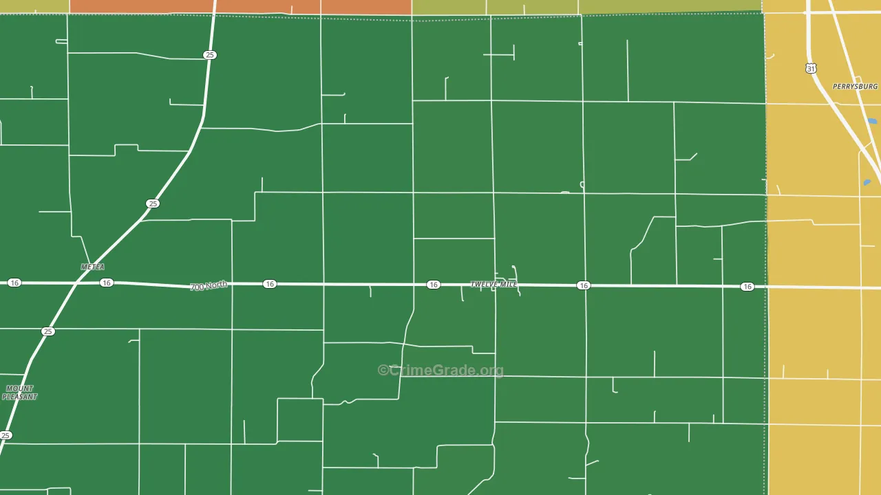 46988, IN Map of Theft Rates