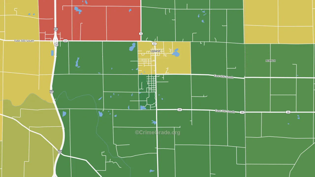 46989, IN Map of Theft Rates