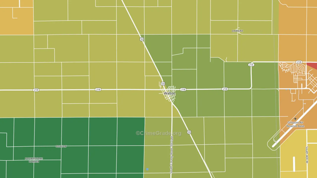 46994, IN Map of Theft Rates