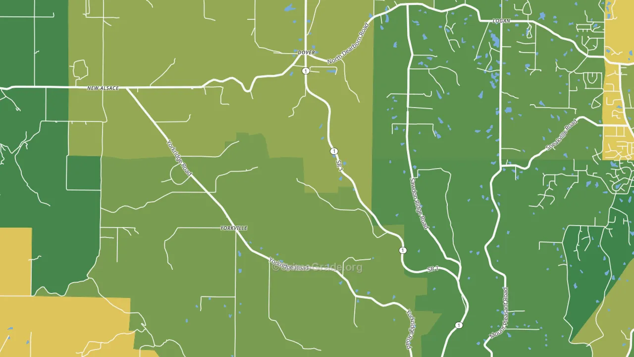 47022, IN Map of Theft Rates