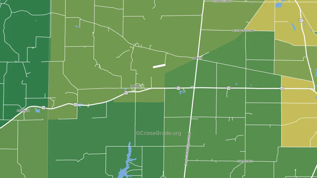 47023, IN Map of Theft Rates