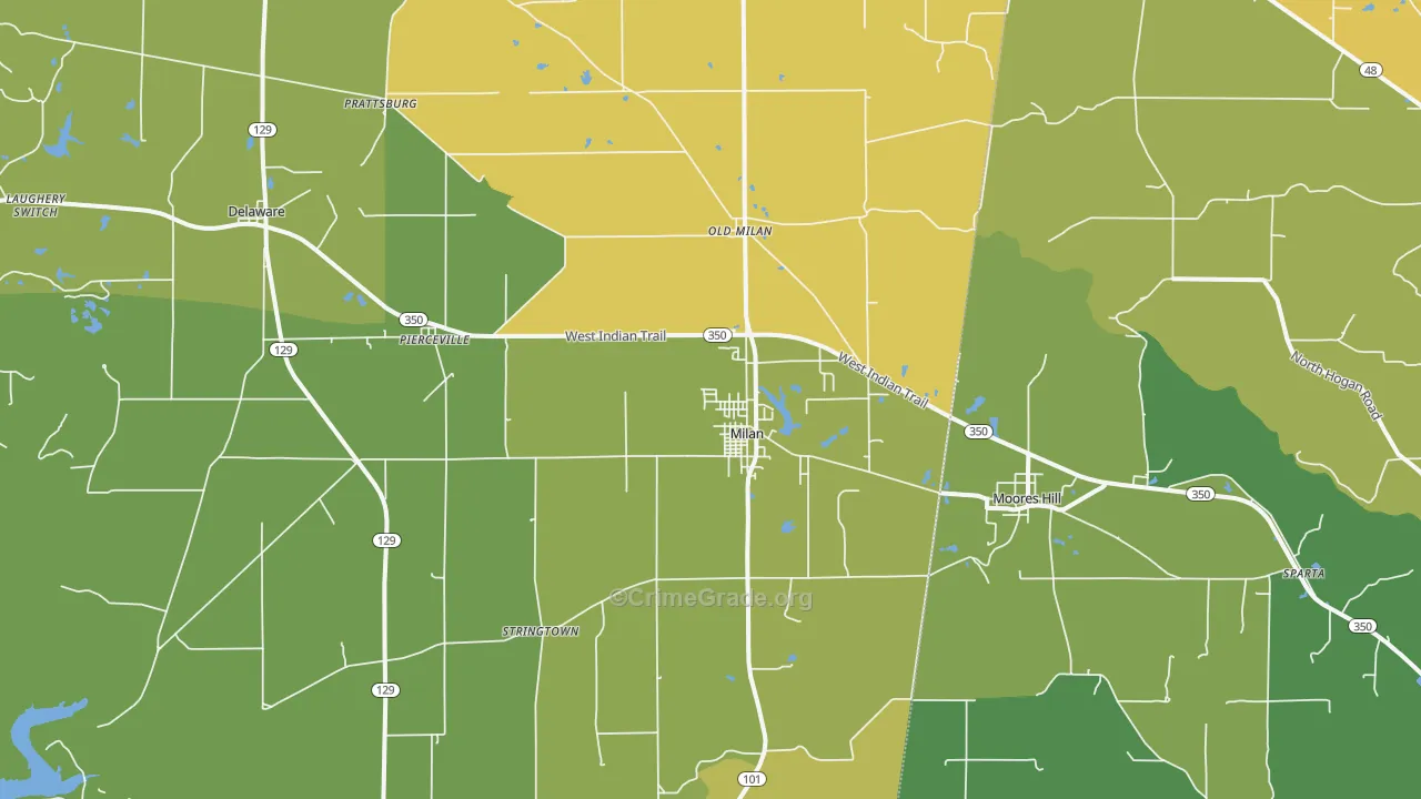 47031, IN Map of Theft Rates