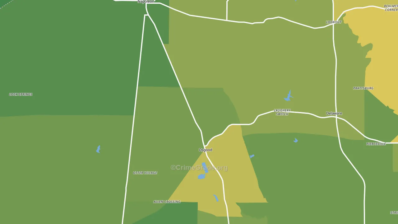 47037, IN Map of Theft Rates