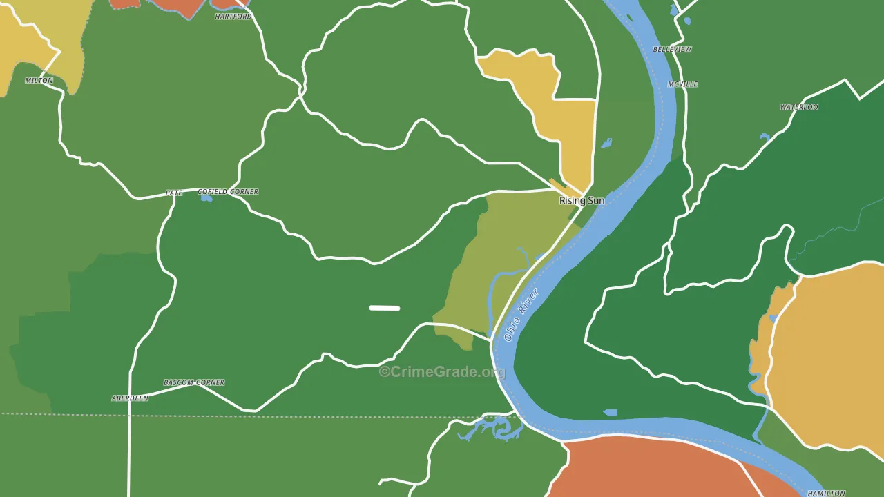 47040, IN Map of Theft Rates