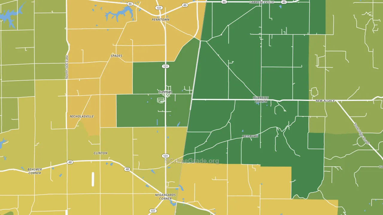 47041, IN Map of Theft Rates