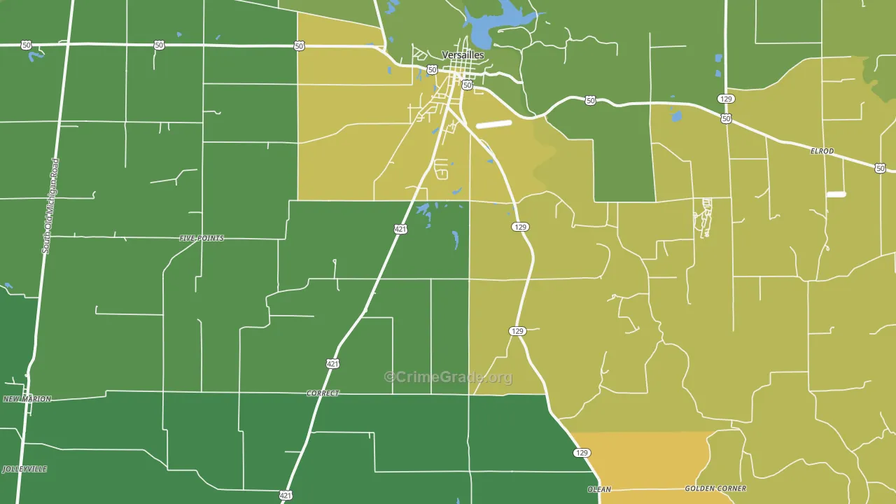 47042, IN Map of Theft Rates