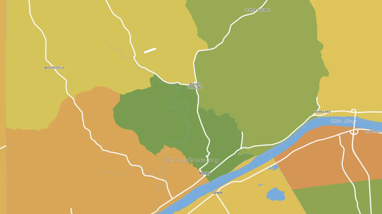 47043, IN Map of Theft Rates