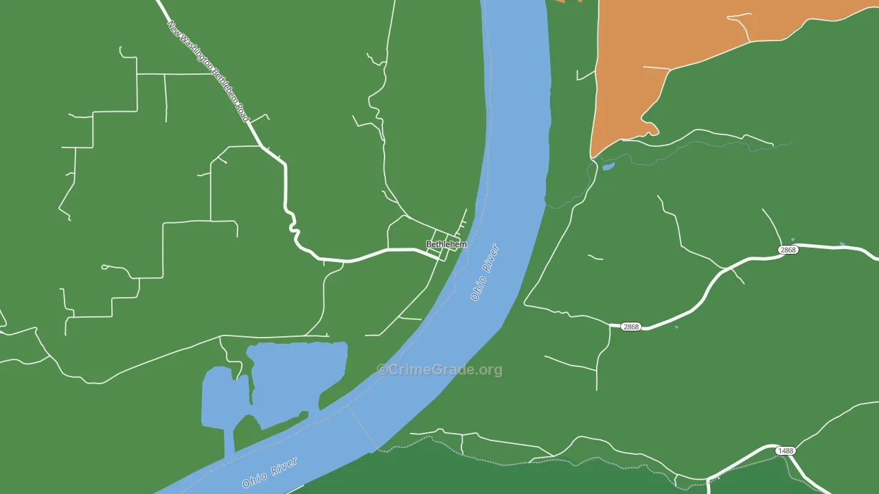 47104, IN Map of Theft Rates