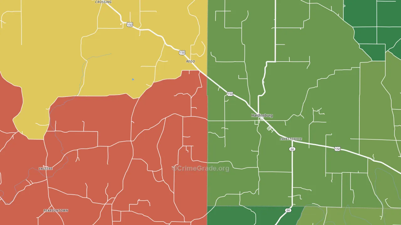 47125, IN Map of Theft Rates