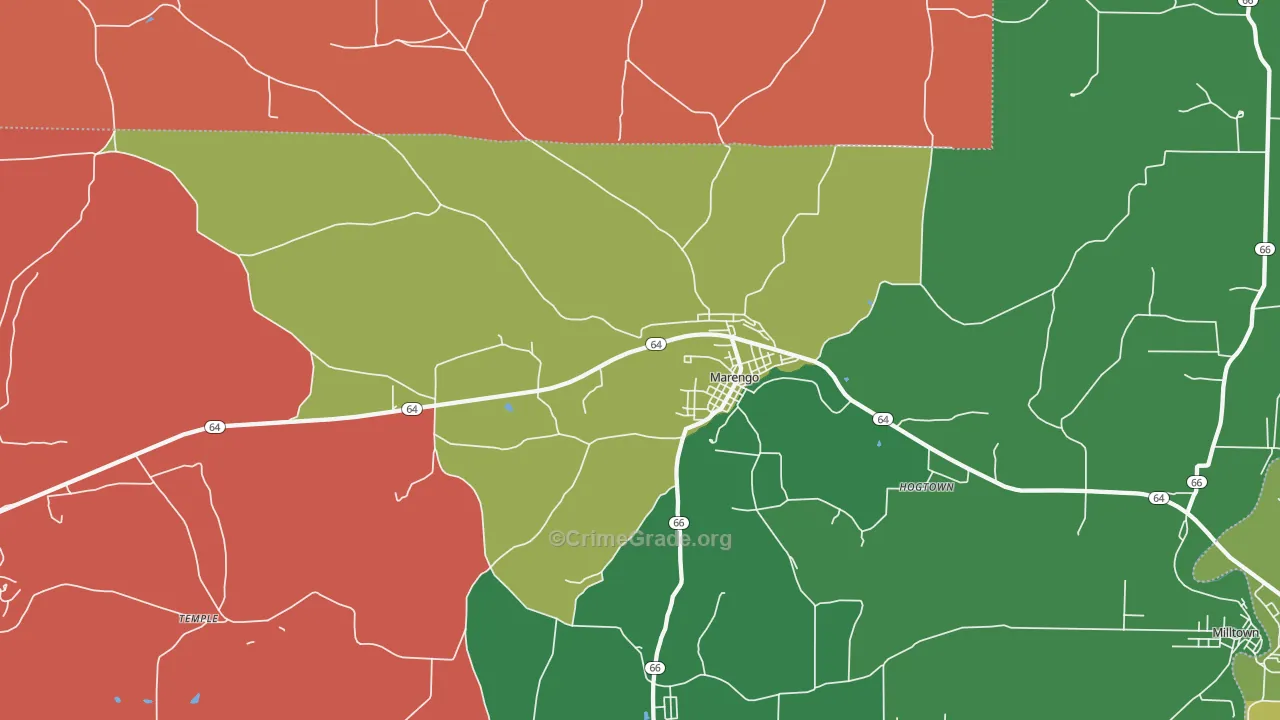 47140, IN Map of Theft Rates