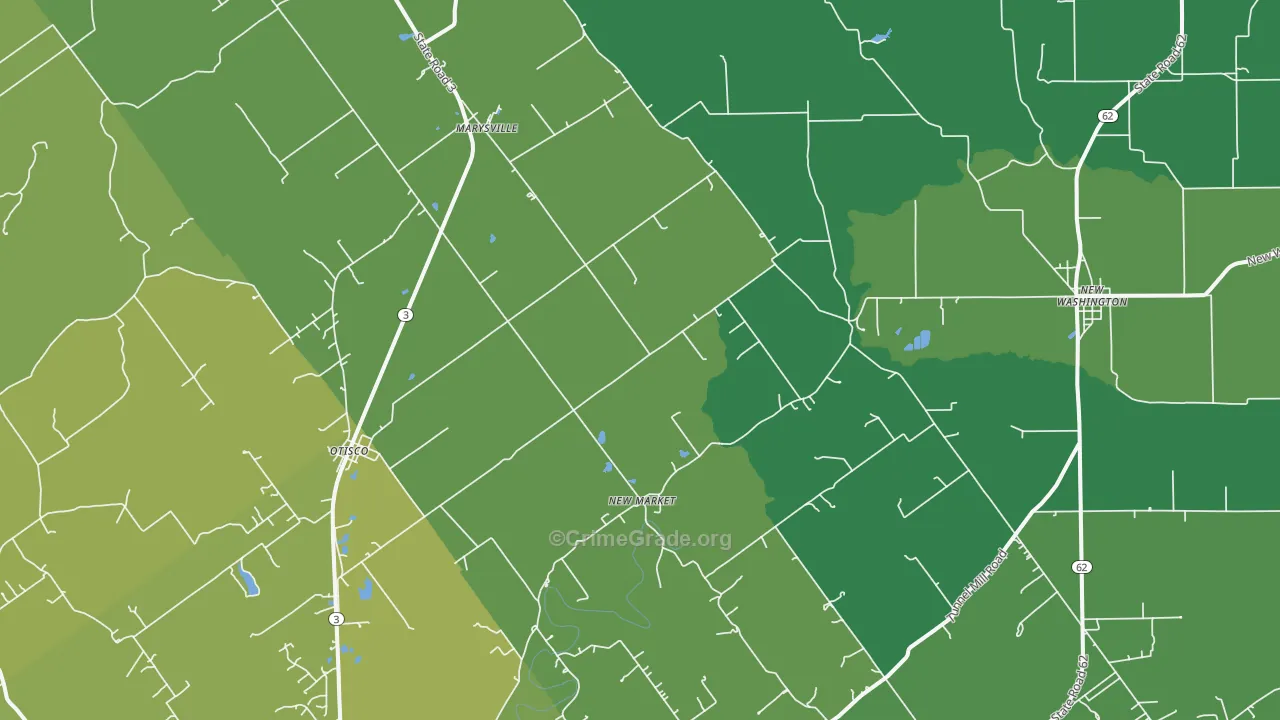 47141, IN Map of Theft Rates