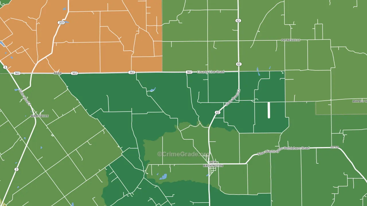 47147, IN Map of Theft Rates