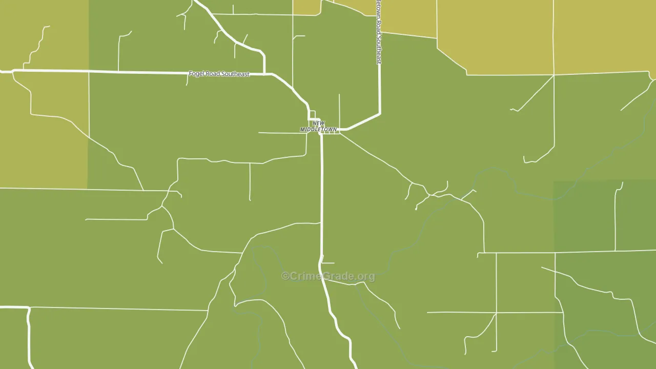 47160, IN Map of Theft Rates