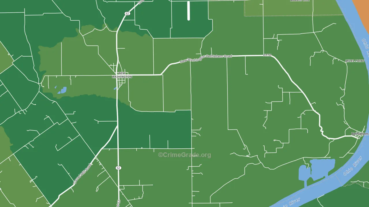 47162, IN Map of Theft Rates
