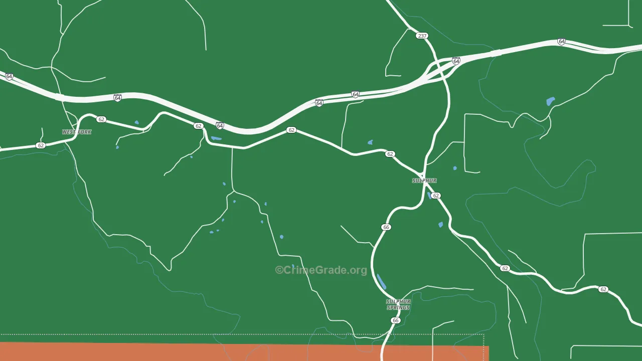 47174, IN Map of Theft Rates
