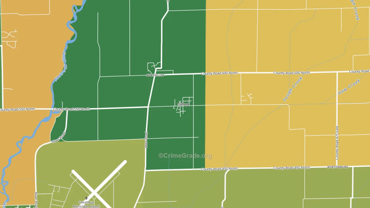 47226, IN Map of Theft Rates