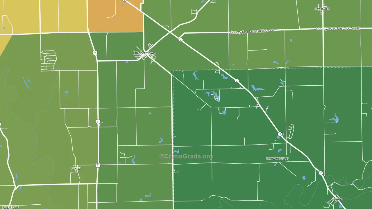 47232, IN Map of Theft Rates