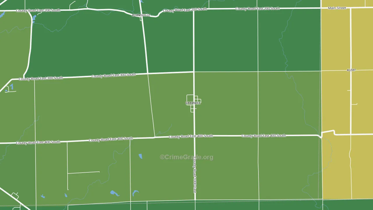 47236, IN Map of Theft Rates