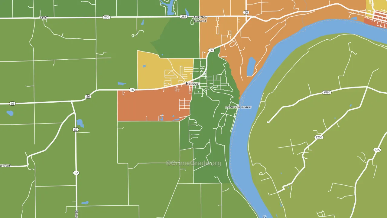 47243, IN Map of Theft Rates