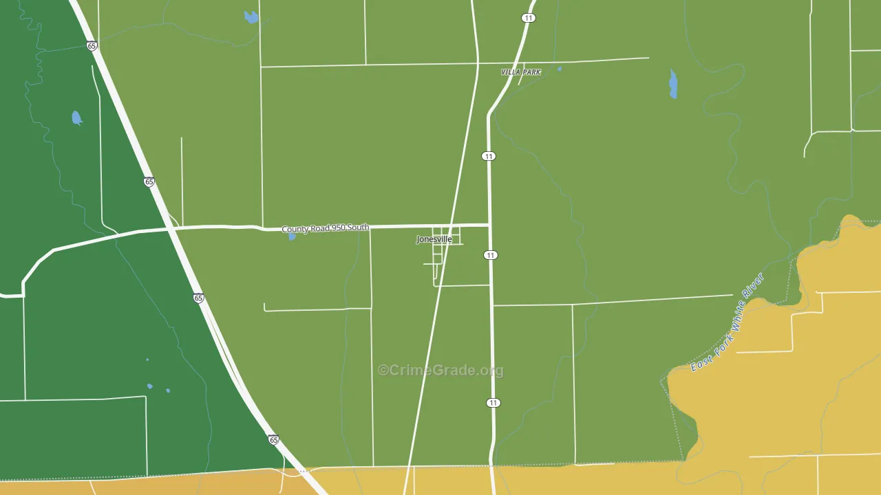 47247, IN Map of Theft Rates