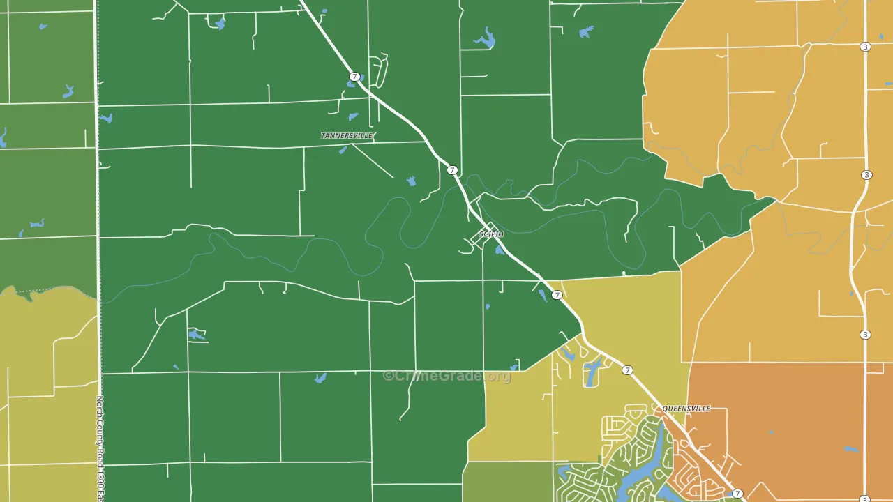 47273, IN Map of Theft Rates