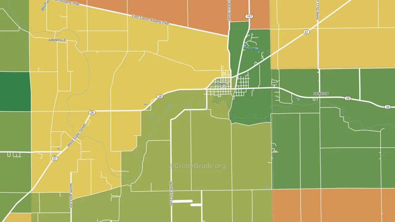 47320, IN Map of Theft Rates
