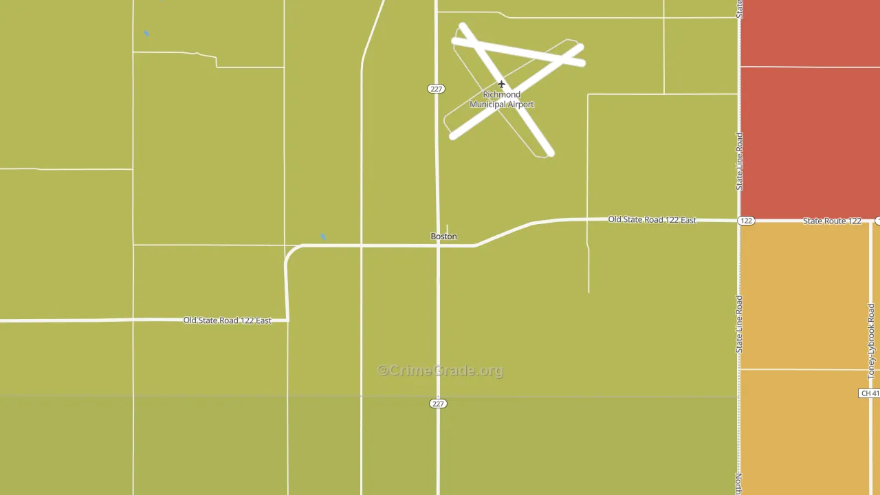 47324, IN Map of Theft Rates