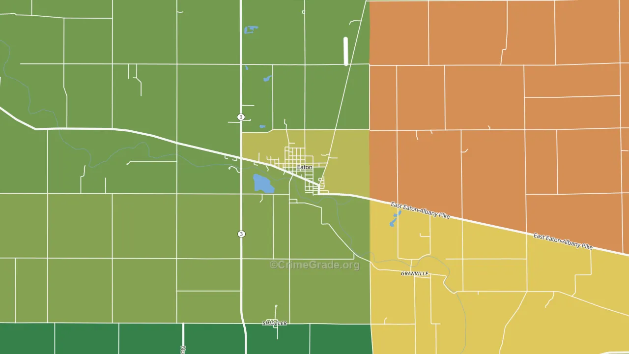 47338, IN Map of Theft Rates