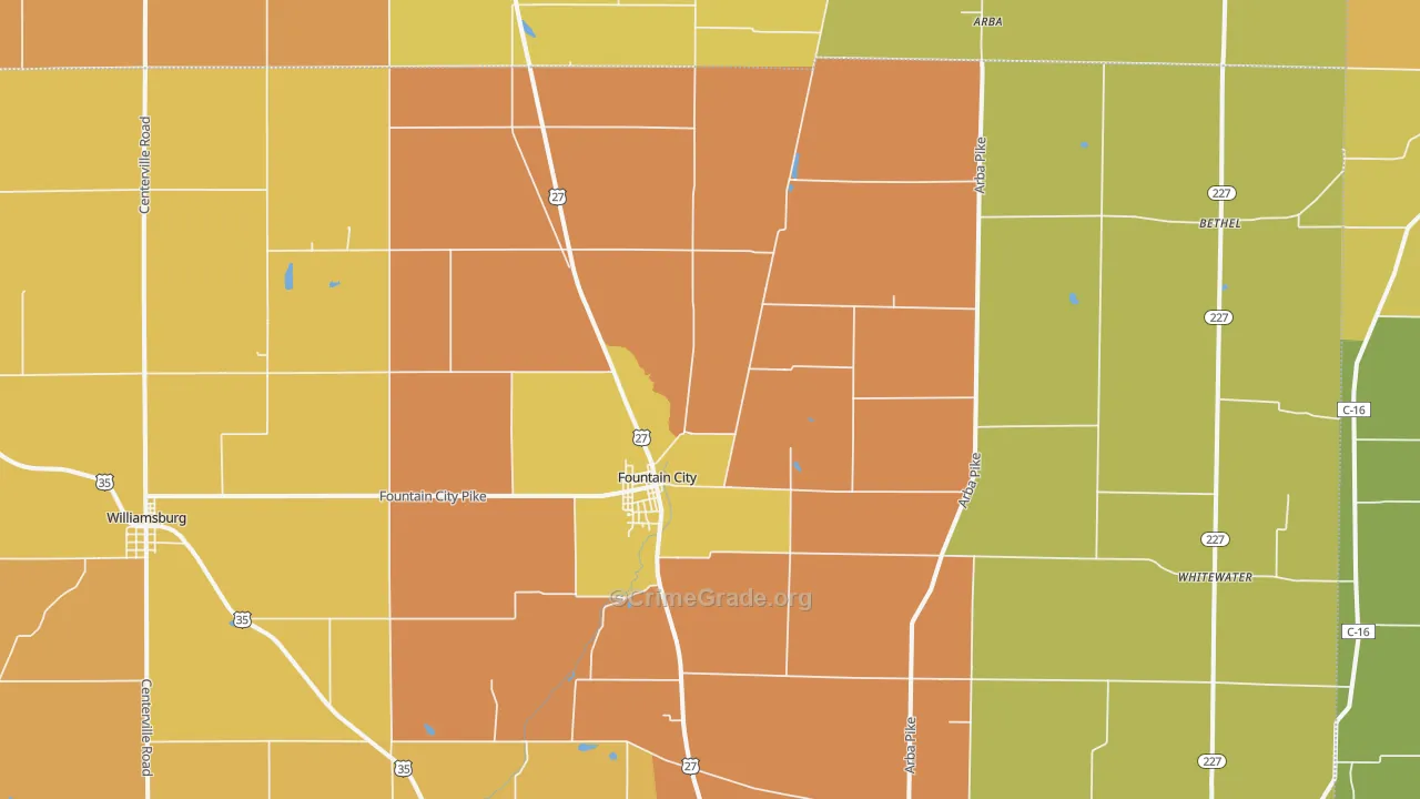47341, IN Map of Theft Rates