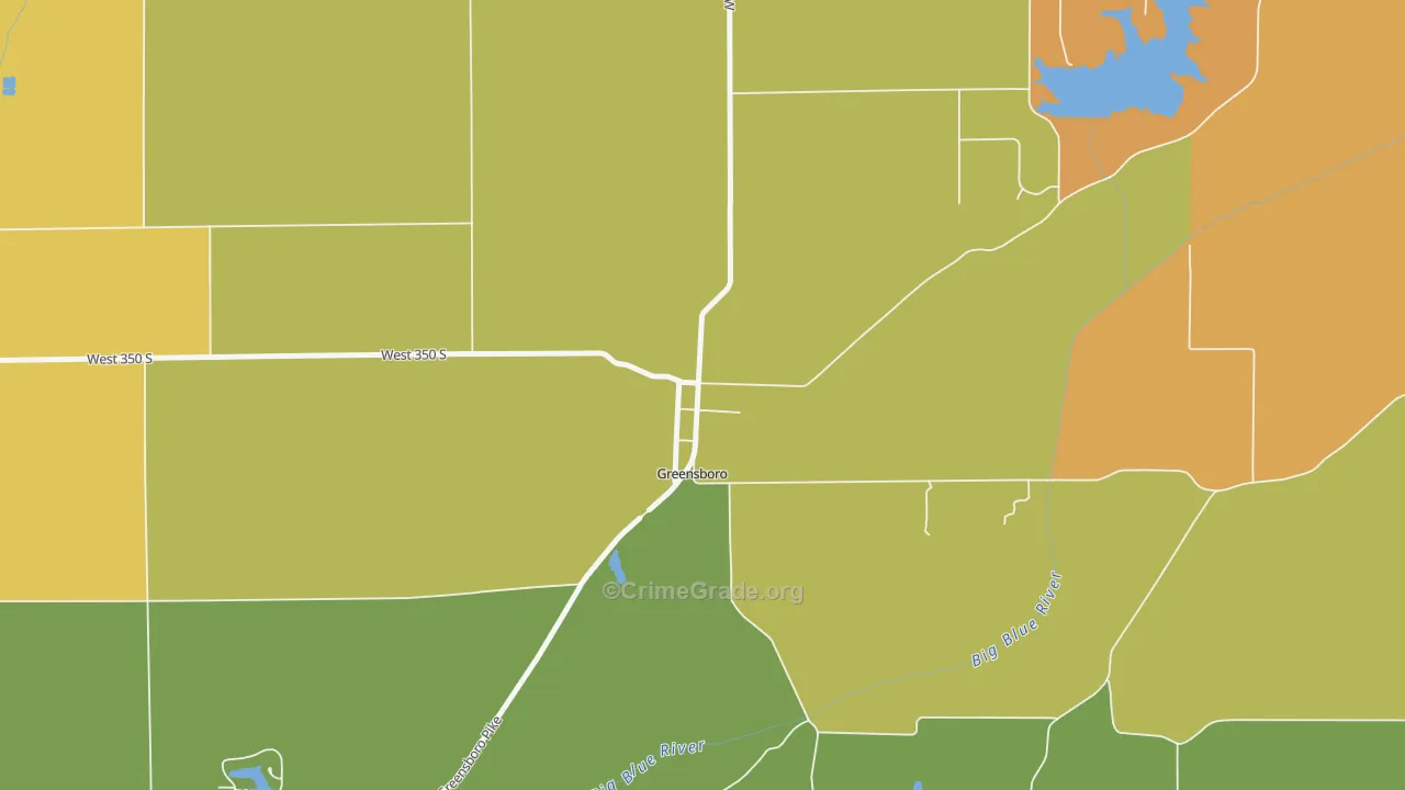 47344, IN Map of Theft Rates