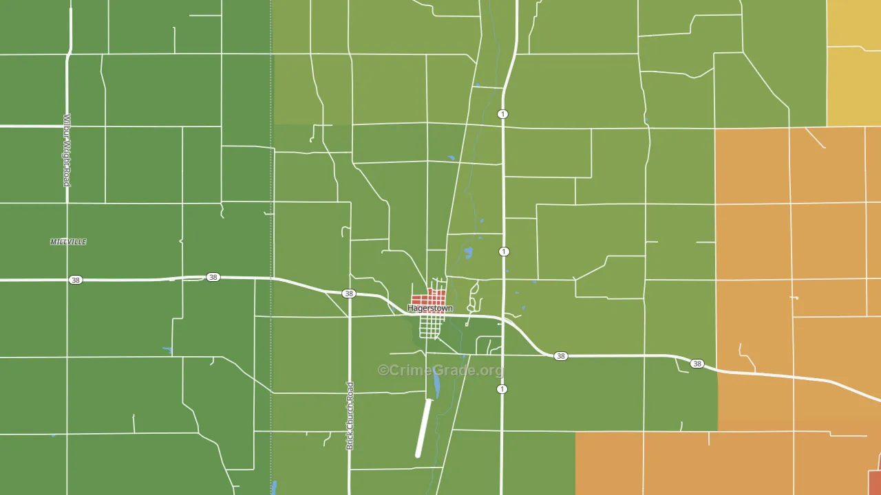 47346, IN Map of Theft Rates