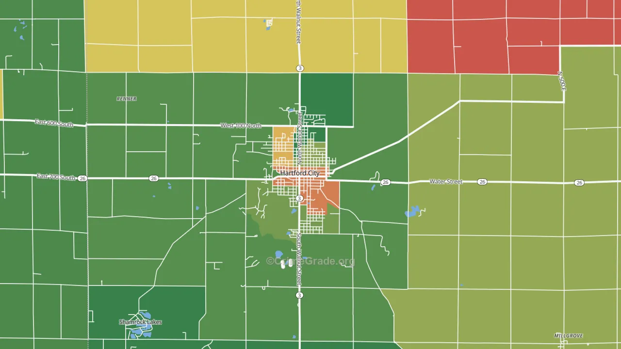 47348, IN Map of Theft Rates