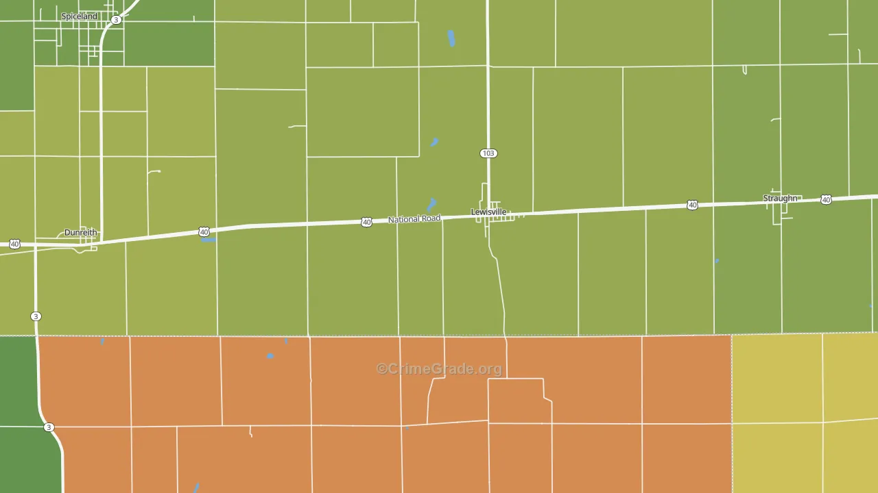47352, IN Map of Theft Rates