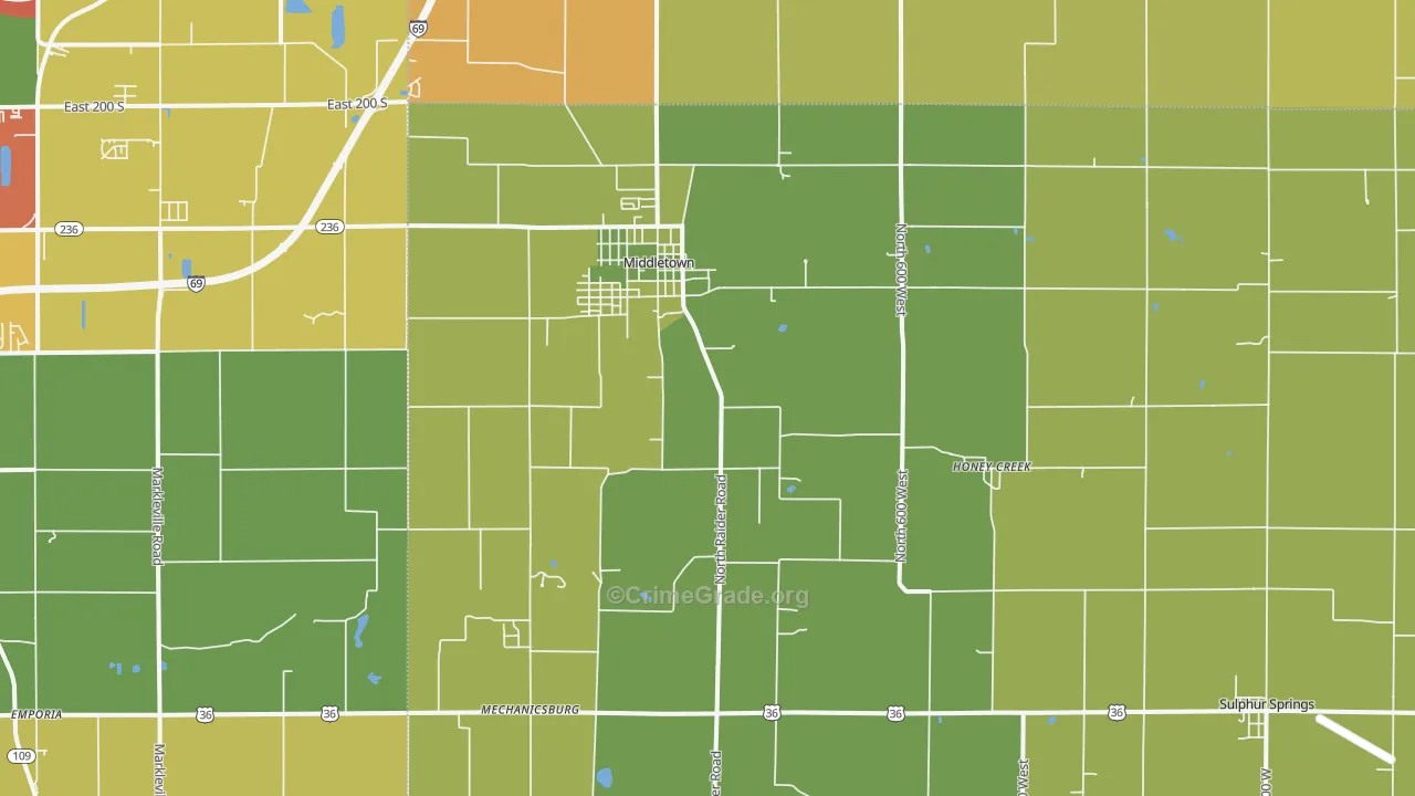 47356, IN Map of Theft Rates