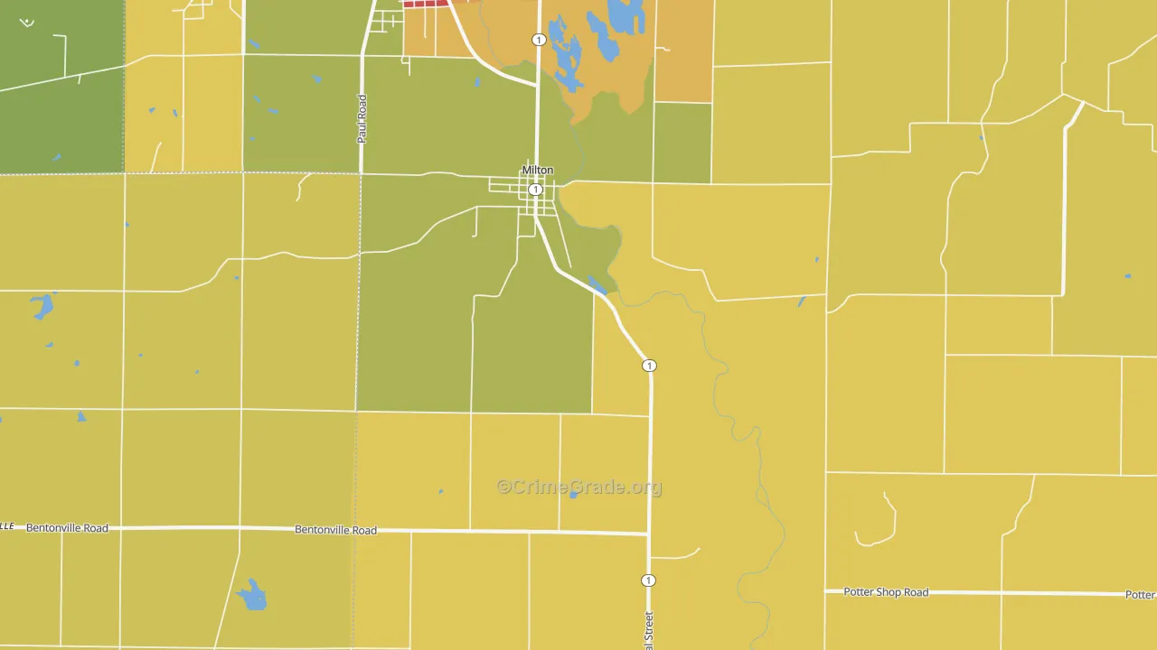 47357, IN Map of Theft Rates