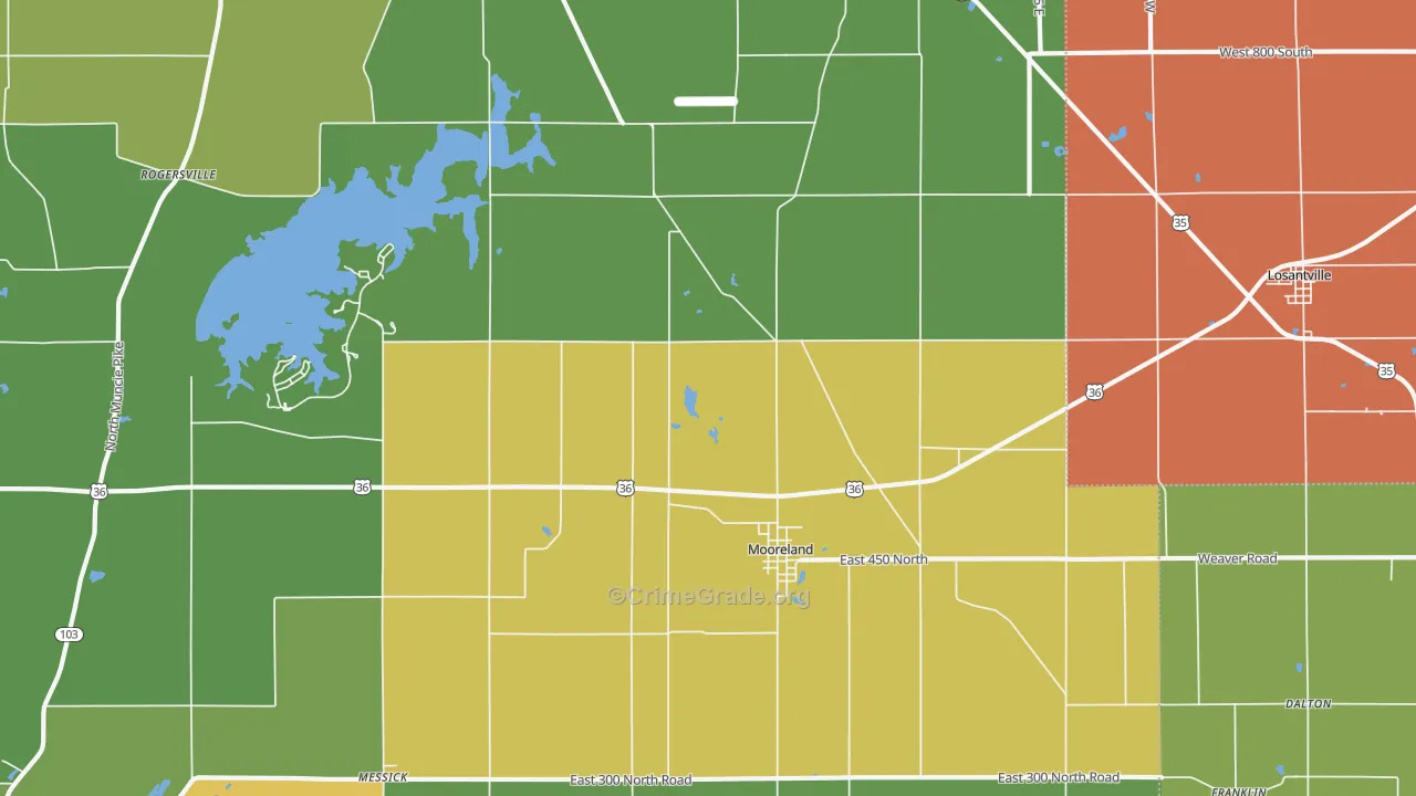 47360, IN Map of Theft Rates