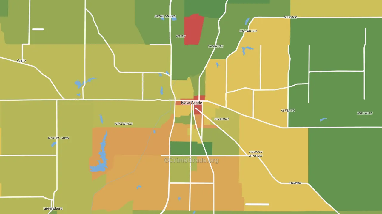 47362, IN Map of Theft Rates