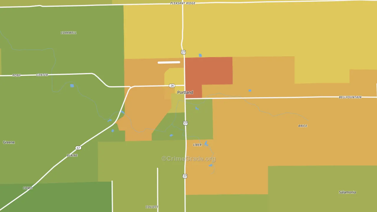 47371, IN Map of Theft Rates