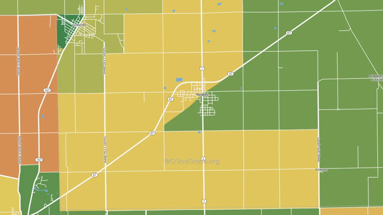 47373, IN Map of Theft Rates