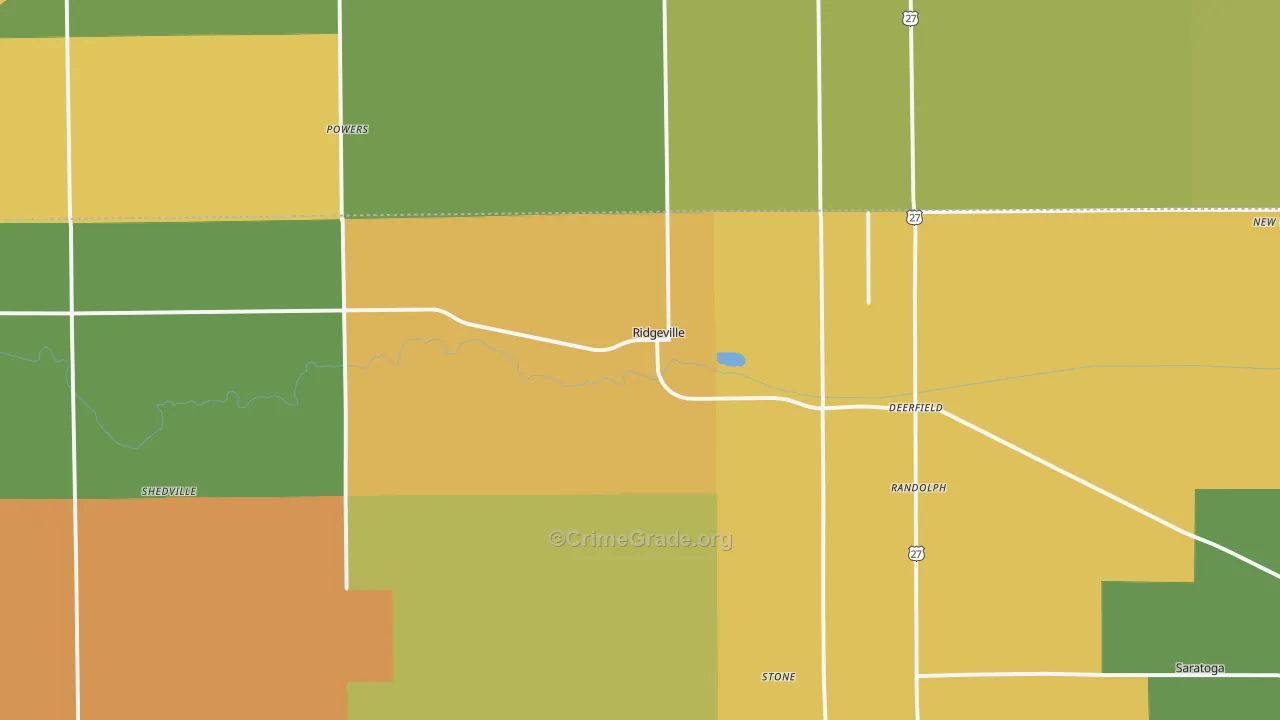 47380, IN Map of Theft Rates