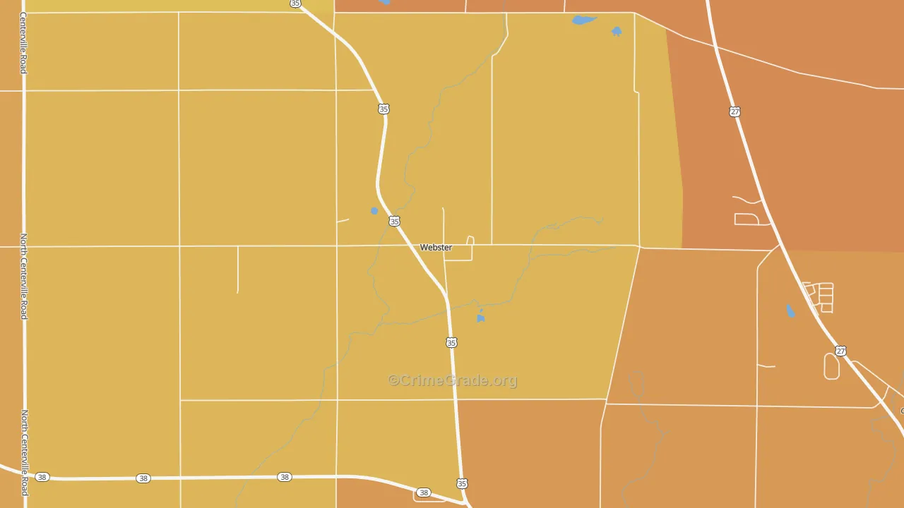 47392, IN Map of Theft Rates