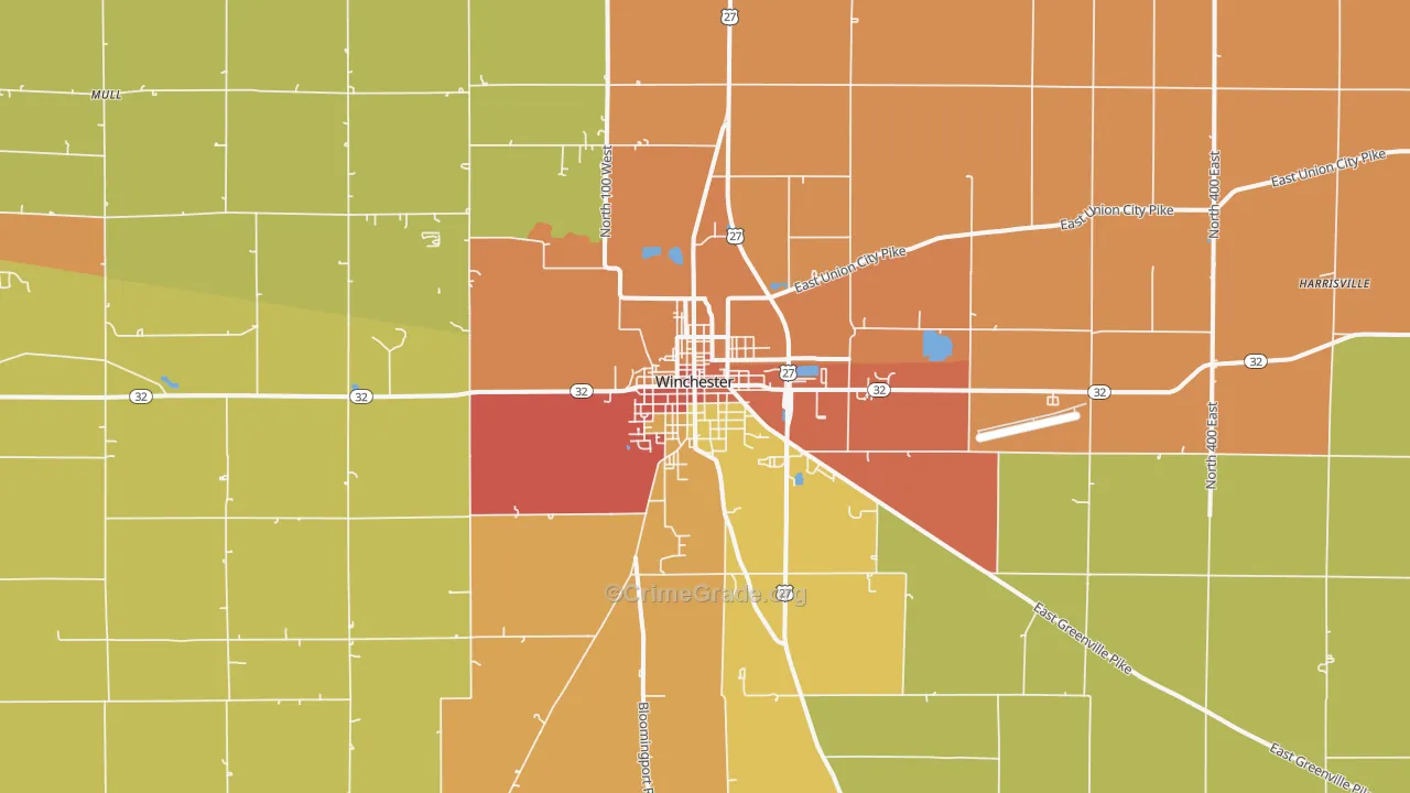 47394, IN Map of Theft Rates