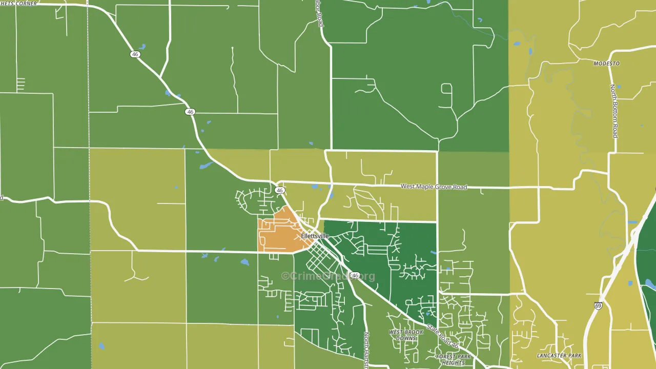 47429, IN Map of Theft Rates