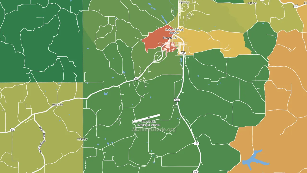 47432, IN Map of Theft Rates